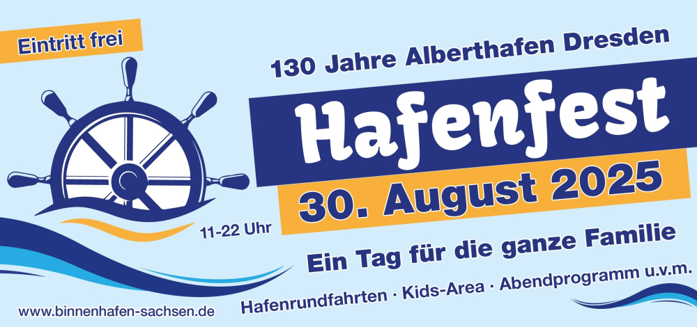 Hafenfest "130 Jahre Alberthafen Dresden"
