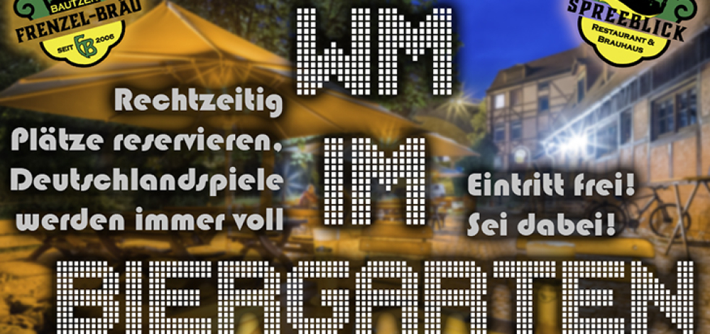WM Public Viewing im Biergarten