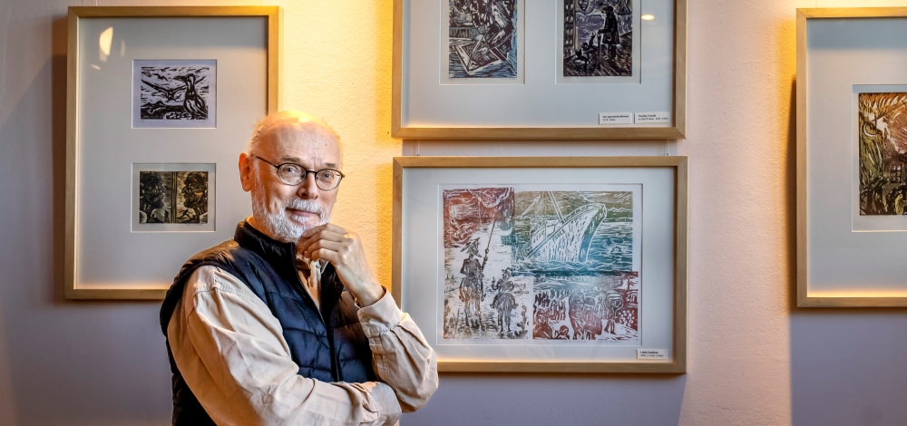 „Schnittlinien“ — Holzschnitte und Zeichnungen von Wolf Dieter Skibba