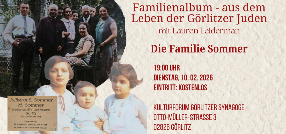 Familienalbum – aus dem Leben der Görlitzer Juden mit Lauren Leiderman