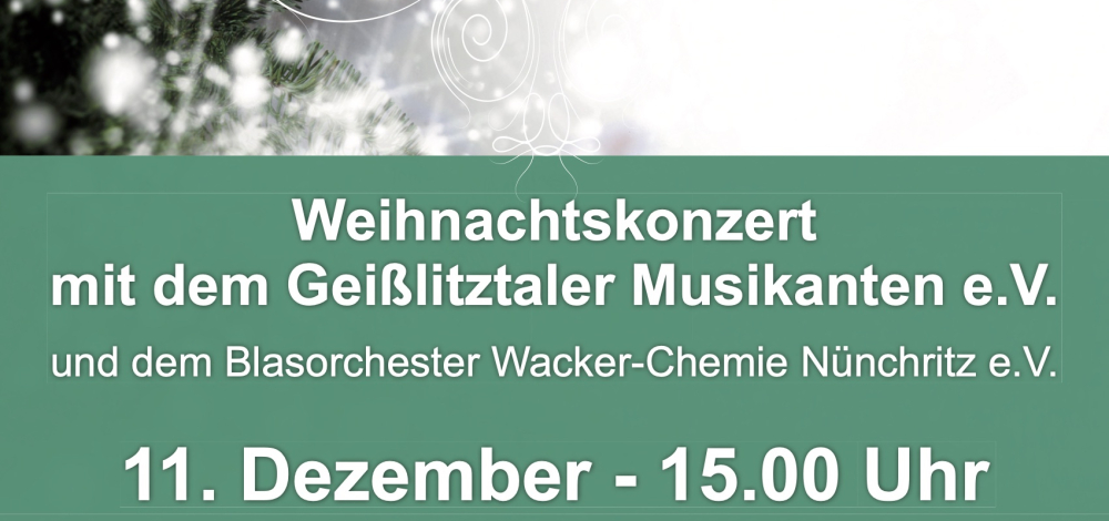 Weihnachtskonzert der Geißlitztaler Musikanten e.V