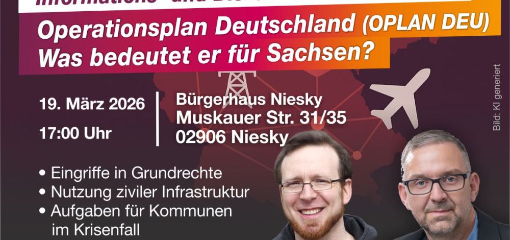 „Operationsplan Deutschland (OPLAN DEU) – Was bedeutet er für Sachsen?“