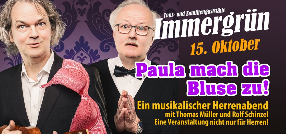 Paula mach die Bluse zu...