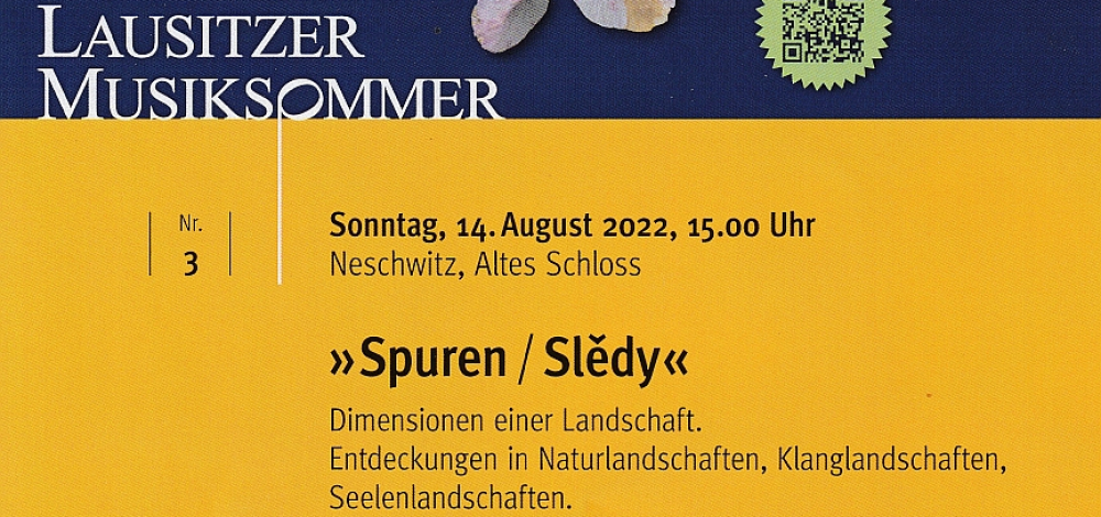 Lausitzer Musiksommer Konzert Nr.3 am 14.08.2022 15 Uhr im Barocksaal Schloss Neschwitz