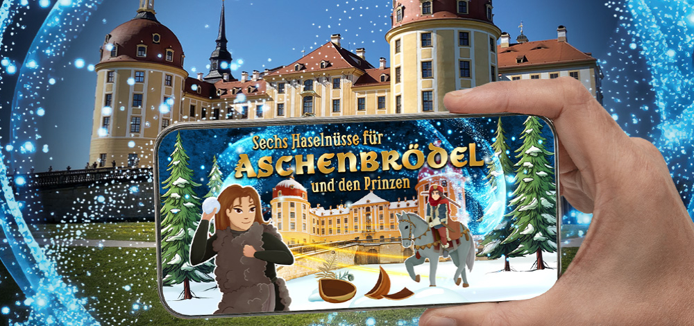 Aschenbrödel: interaktives Drehort-Erlebnis per App am Schloss Moritzburg