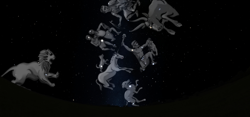 „Der Sternhimmel im Februar über Bautzen“