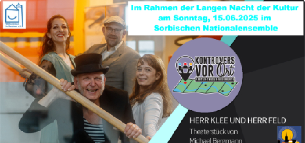 Kontrovers vor Ort Theaterstück  "Herr Klee und Herr Feld"