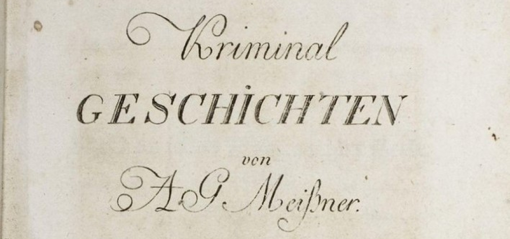 August Gottlieb Meißner - Professor und Kriminalschriftsteller