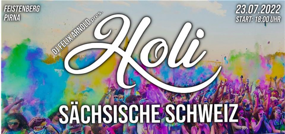 HOLI SÄCHSISCHE SCHWEIZ, das Festival für alle die Farbe lieben