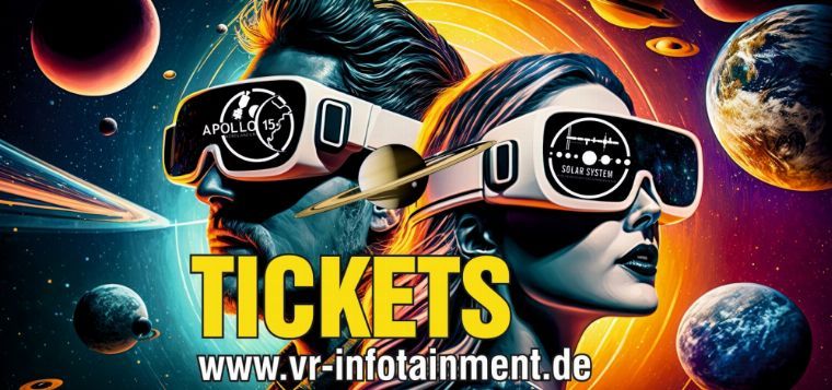 VR-Reise durchs Sonnensystem oder zum Mond