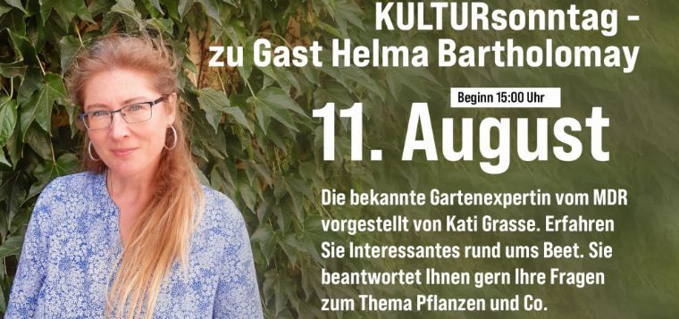KULTURsonntag- zu Gast Helma Bartholomay