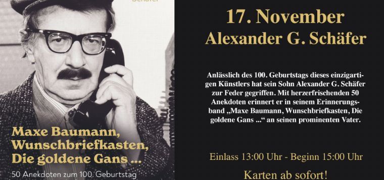 KULTURsonntag - Alexander G. Schäfer
